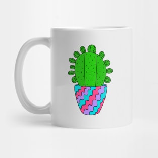 Cute Cactus Design #181: Cactus In A Special Pot Mug